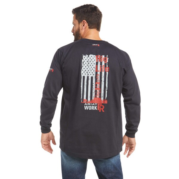 Ariat FR Air Rig Life Graphic T-Shirt in Black